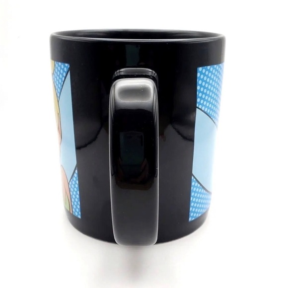 Disney Store Tinkerbell Extra Large Black 20 oz Coffee Mug - Picture 6 of 7